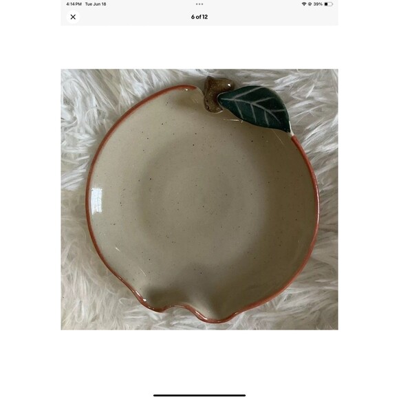 Seagrove Pottery North Carolina Kovack Pottery MK Apple Nesting Bowls VTG 1995 - Picture 6 of 12